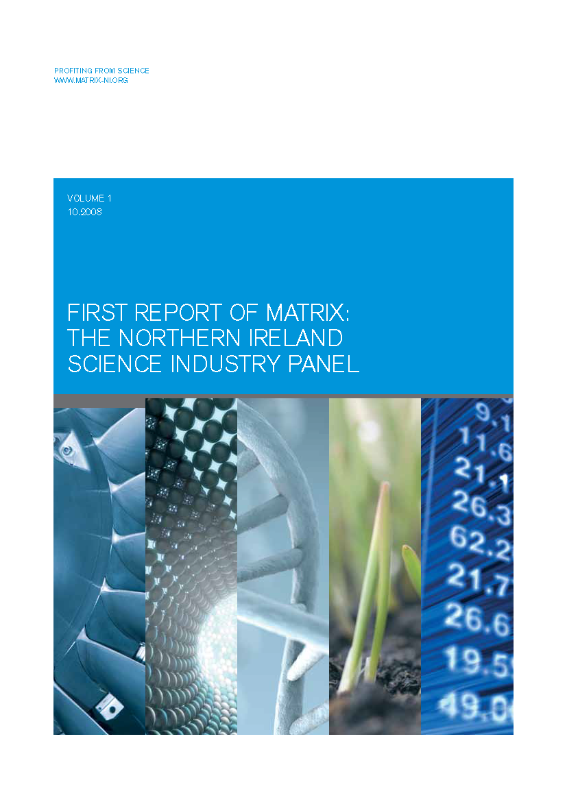 First Matrix Report Cover
